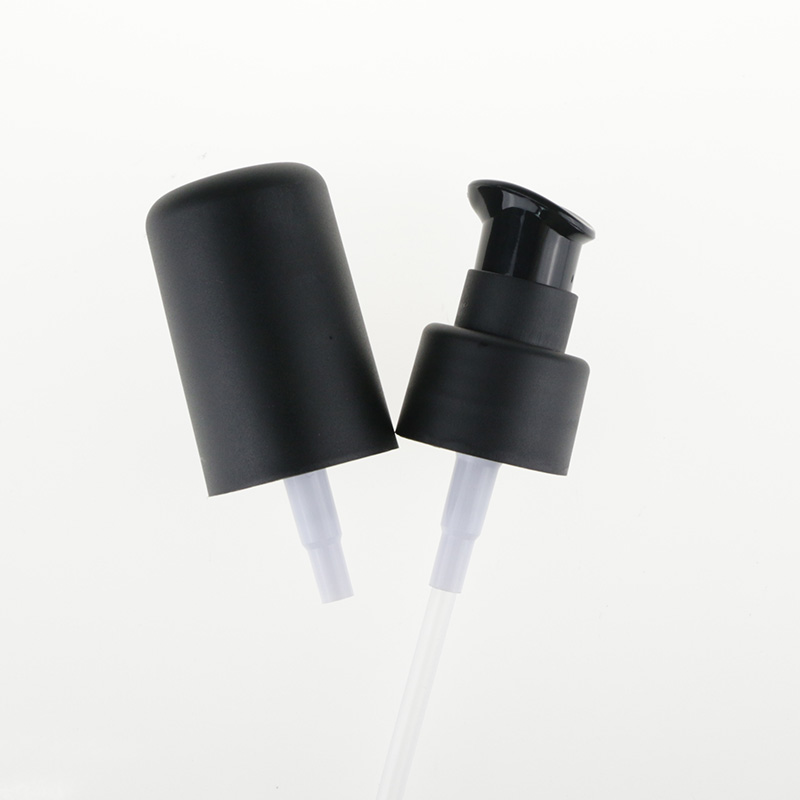 18mm matte cosmetic lotion pump with overcap cream pump dispensers
