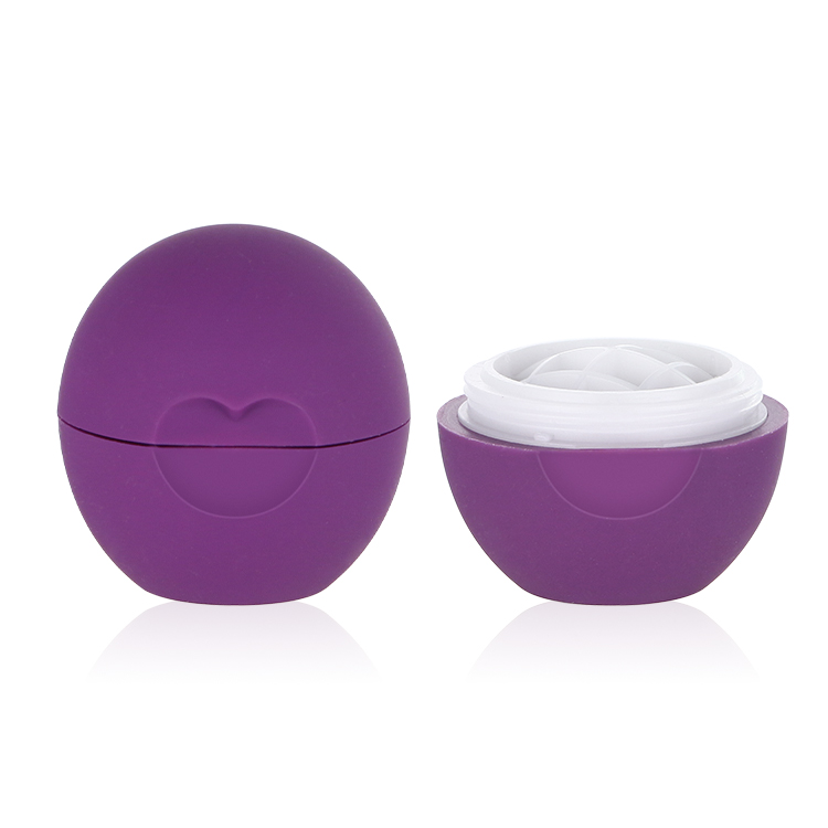7g PP Egg Ball Shape Lip Balm Tube Case